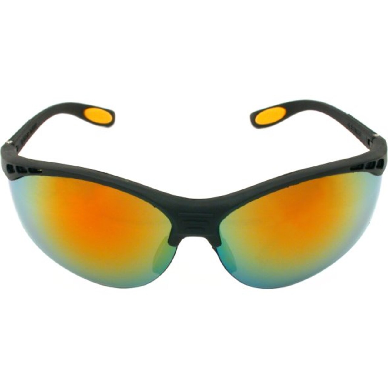 Dewalt DPG58-6C Reinforcer Fire Mirror High Performance Protective Safety Glasses with Rubber Temple